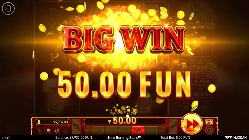 9 Burning Stars™ slot screenshot 3