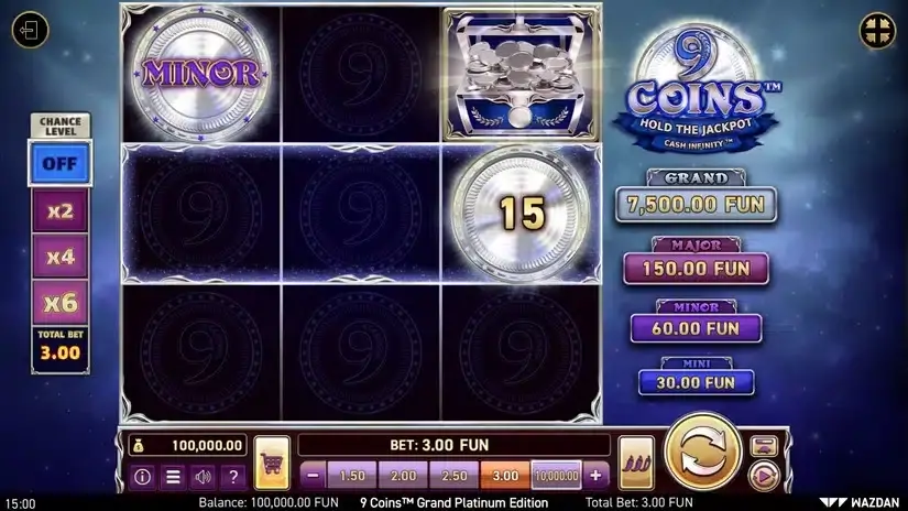 9 Coins™ Grand Platinum Edition slot screenshot 1