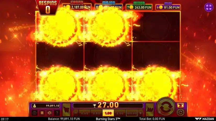 Burning Stars 3™ slot screenshot 5