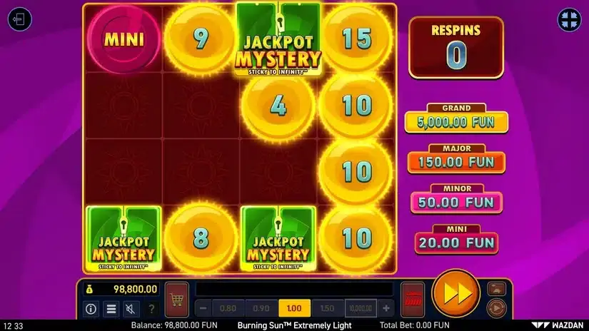 Burning Sun™ Extremely Light slot screenshot 4