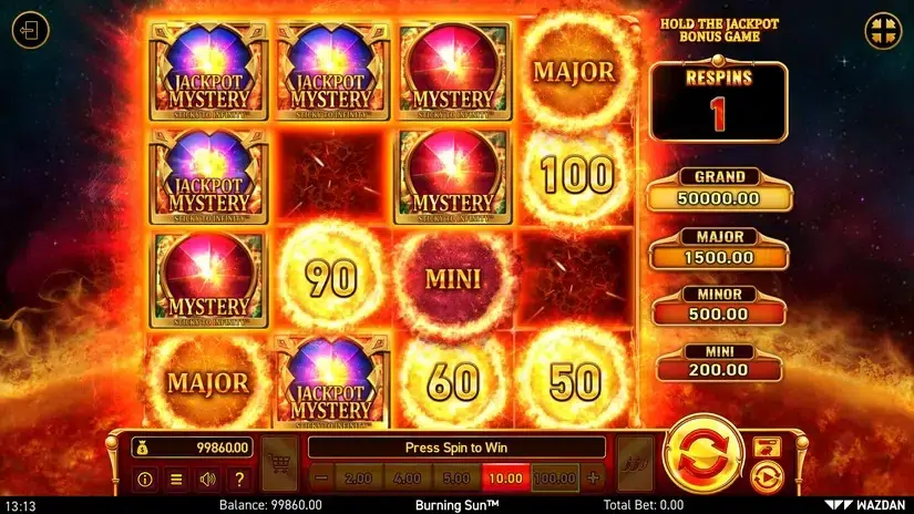 Burning Sun™ slot screenshot 4