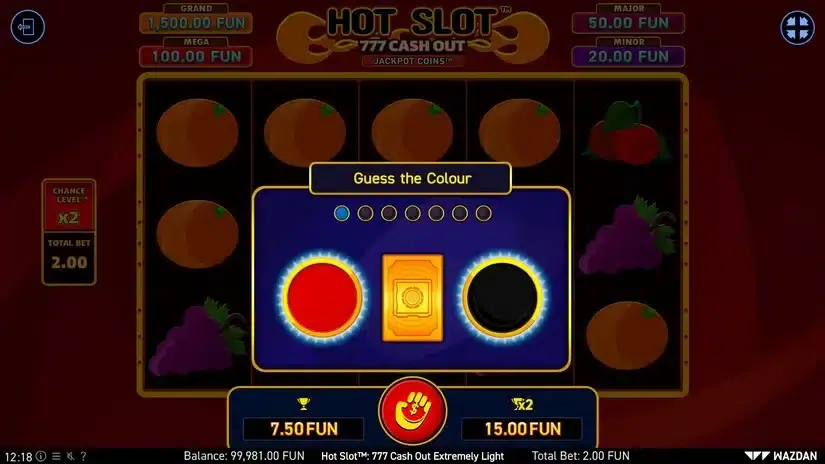 Hot Slot™: 777 Cash Out Extremely Light slot screenshot 2