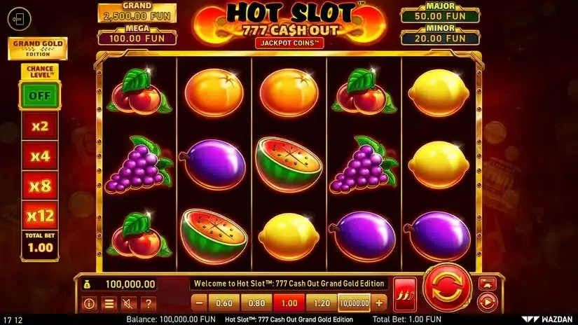 Hot Slot™: 777 Cash Out Grand Gold Edition slot screenshot 1