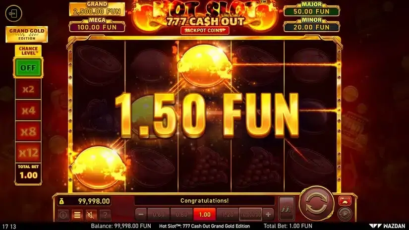 Hot Slot™: 777 Cash Out Grand Gold Edition slot screenshot 2