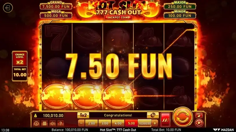Hot Slot™: 777 Cash Out slot screenshot 3