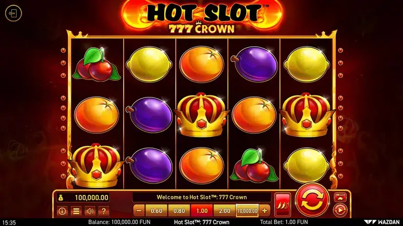 Hot Slot™: 777 Crown slot screenshot 1