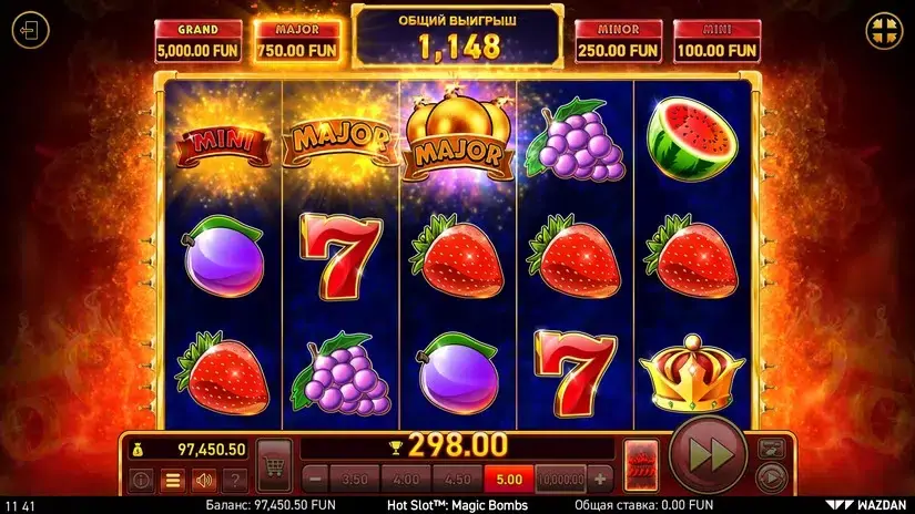 Hot Slot™: Magic Bombs slot screenshot 8