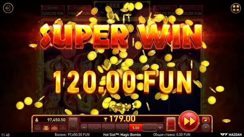 Hot Slot™: Magic Bombs slot screenshot 7