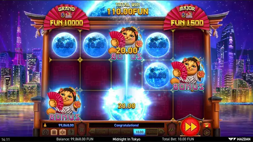 Midnight in Tokyo slot screenshot 4