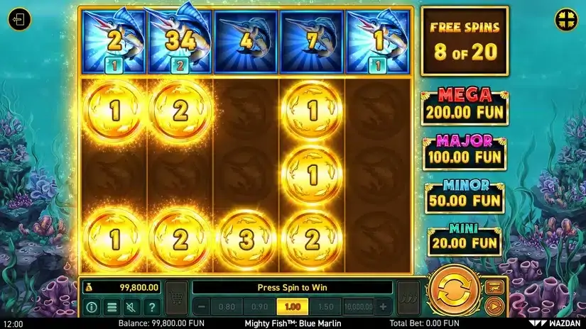 Mighty Fish™: Blue Marlin slot screenshot 5