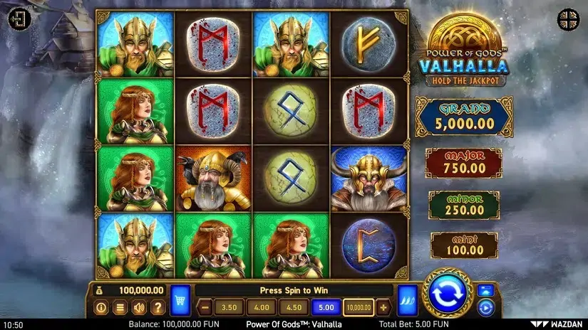 Power of Gods™: Valhalla slot screenshot 1