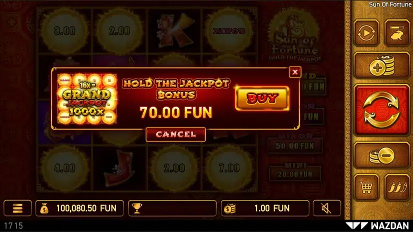Sun of Fortune slot screenshot 5