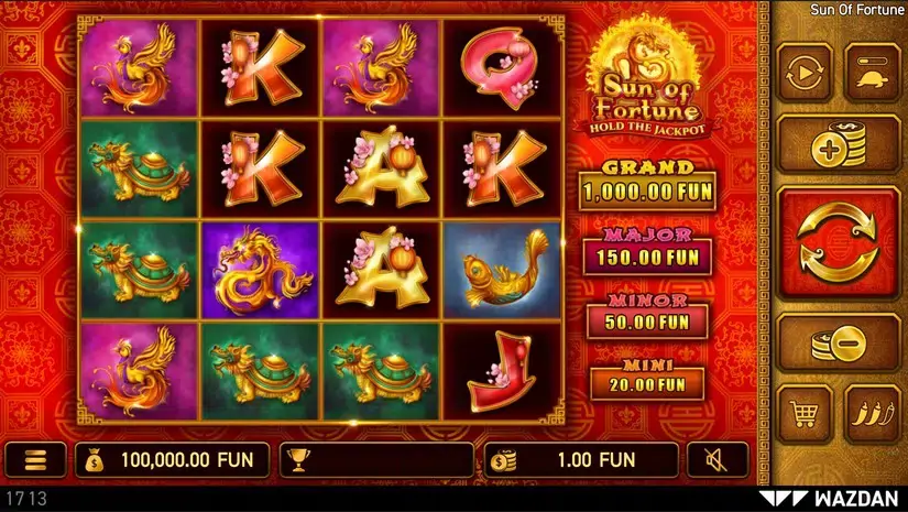 Sun of Fortune slot screenshot 1