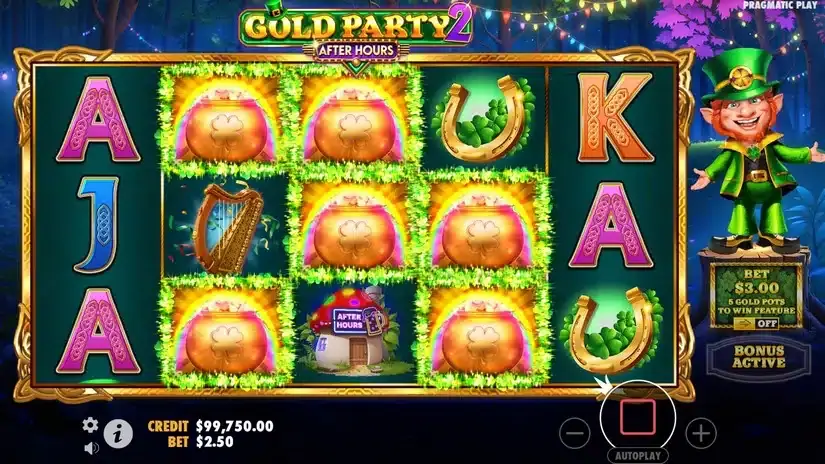 Gold Party 2 After Hours slot screenshot 2