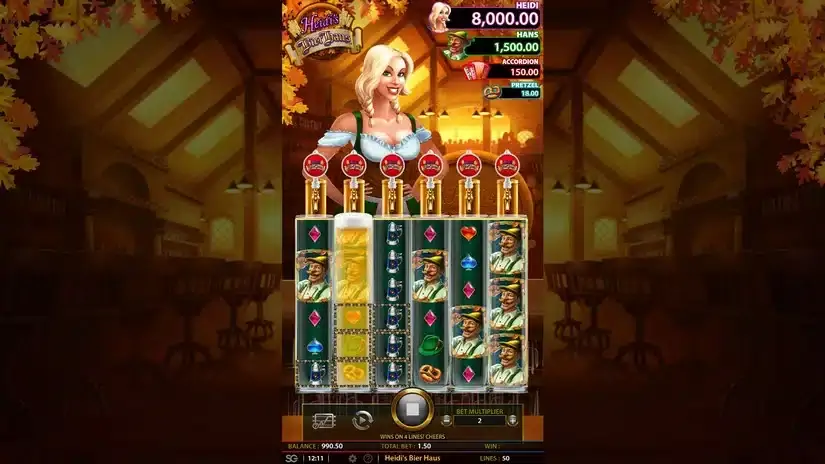 Heidi’s Bier Haus slot screenshot 2