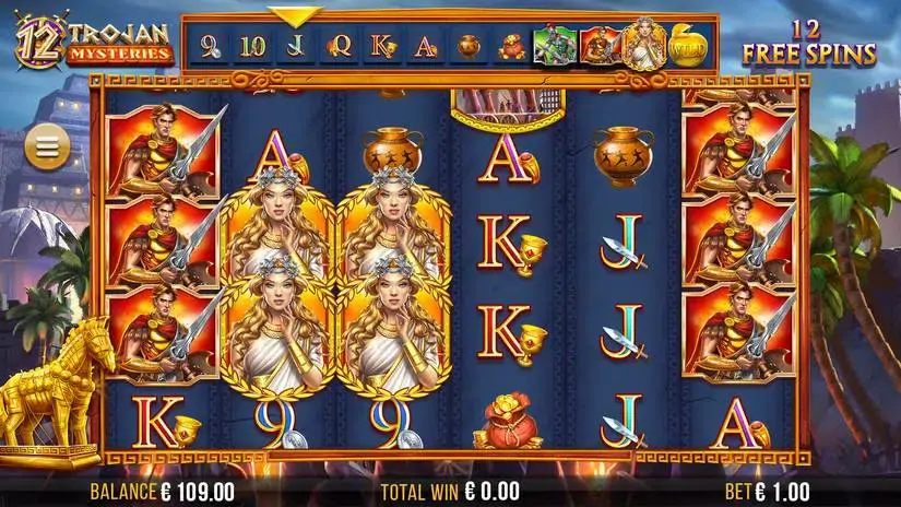 12 Trojan Mysteriesa slot screenshot 1
