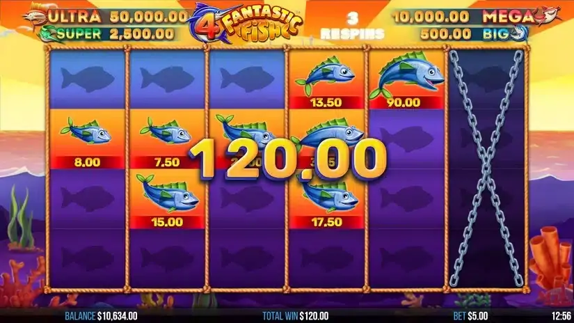 4 Fantastic Fish slot screenshot 6