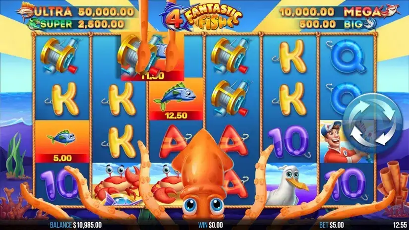 4 Fantastic Fish slot screenshot 2