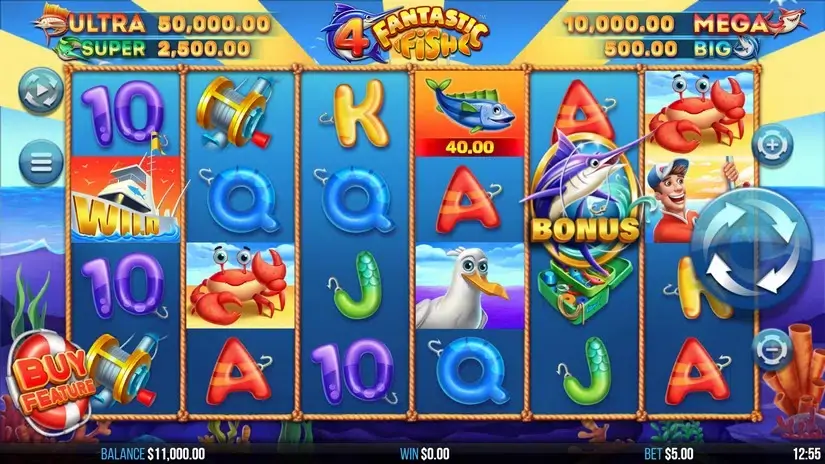 4 Fantastic Fish slot screenshot 