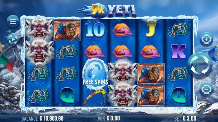9k Yeti slot screenshot 1
