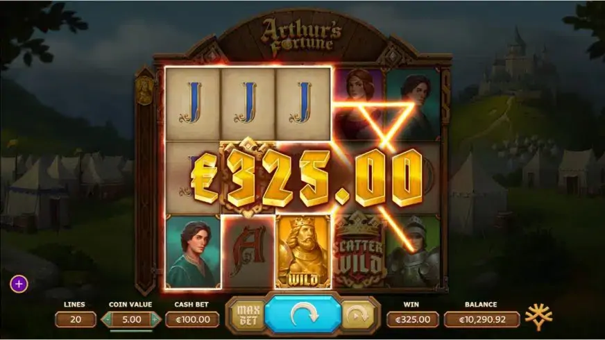 Arthur’s Fortune slot screenshot 2