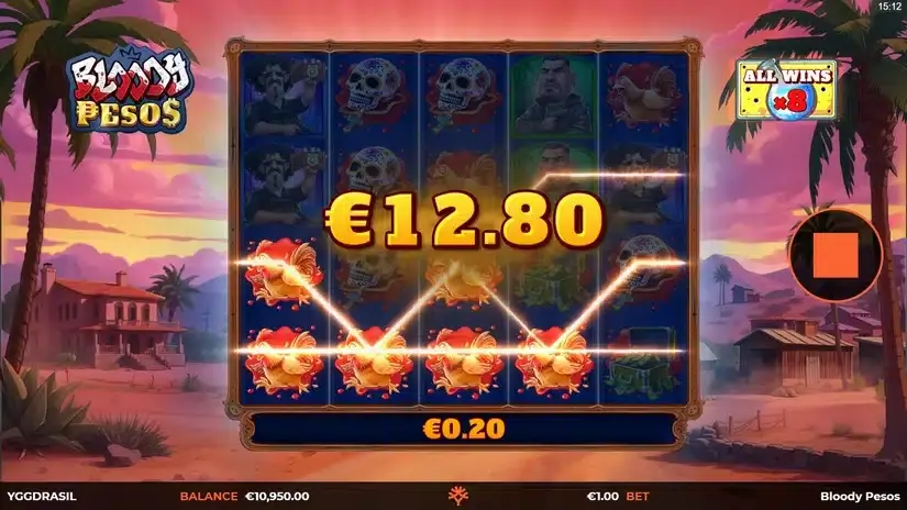 Bloody Pesos slot screenshot 4