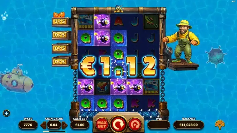 Bob Marlin Goes Deep slot screenshot 2