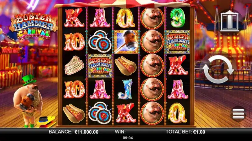 Buster Hammer Carnival slot screenshot 1