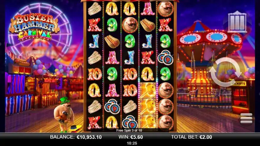 Buster Hammer Carnival slot screenshot 4
