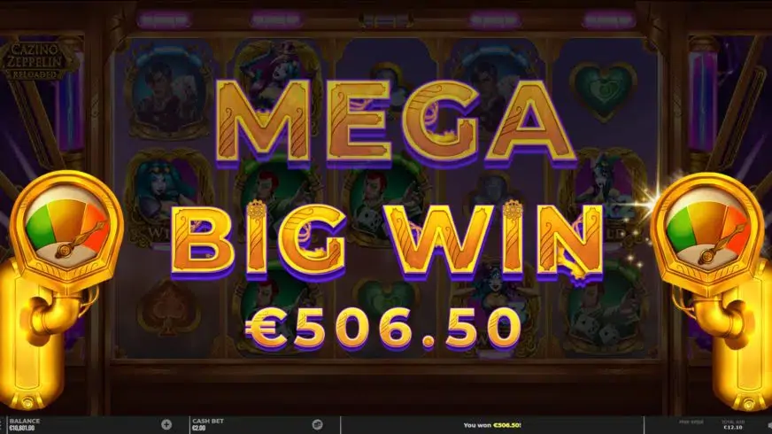 Cazino Zeppelin Reloaded slot screenshot 