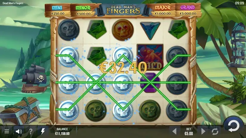 Dead Mans Fingers slot screenshot 2