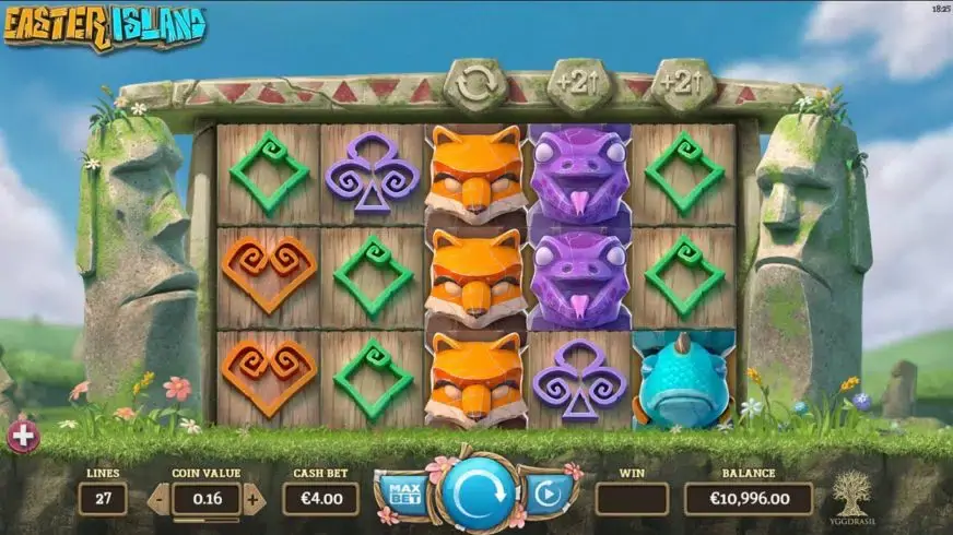 Easter Island slot screenshot 1