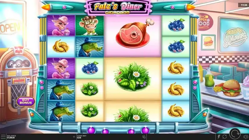 Fatz’s Diner slot screenshot