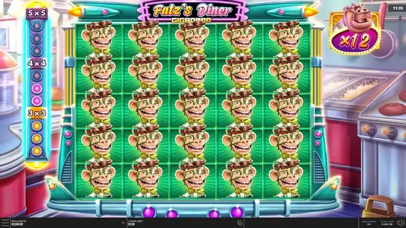 Fatz’s Diner slot screenshot