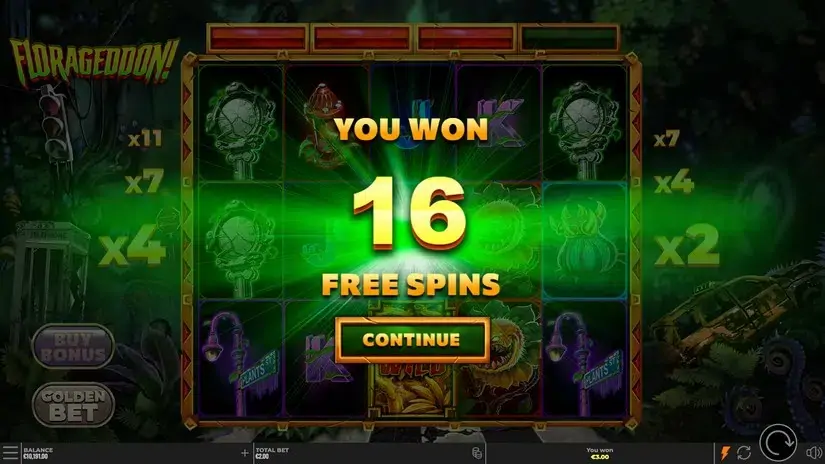 Florageddon! slot screenshot 3