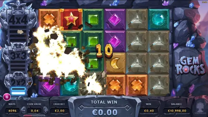 Gem Rocks slot screenshot 3