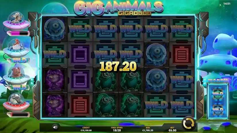 Giganimals Gigablox slot screenshot 8