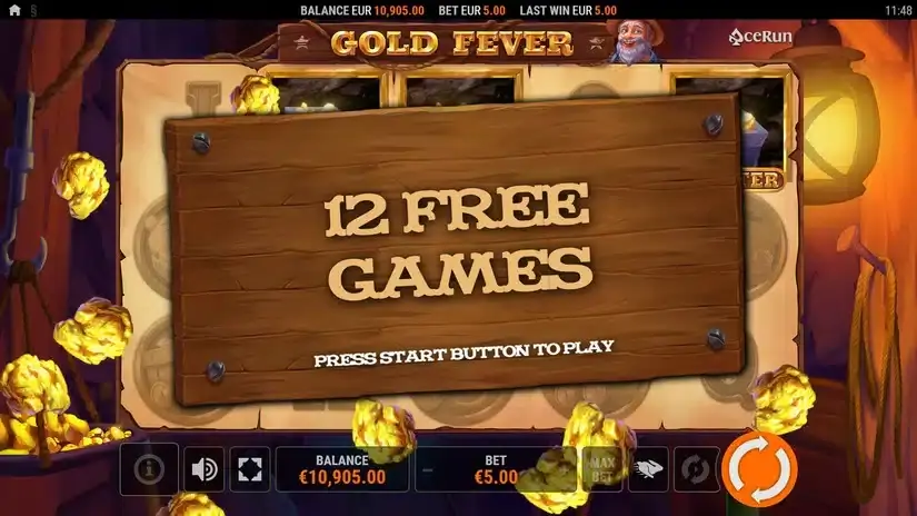 Gold Fever slot screenshot 3