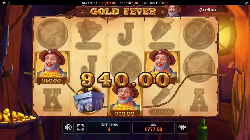Gold Fever slot screenshot 5