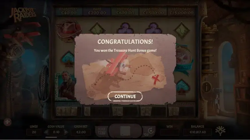 Jackpot Raiders slot screenshot 6