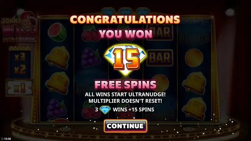 Jokrz Wild Ultranudge slot screenshot 4