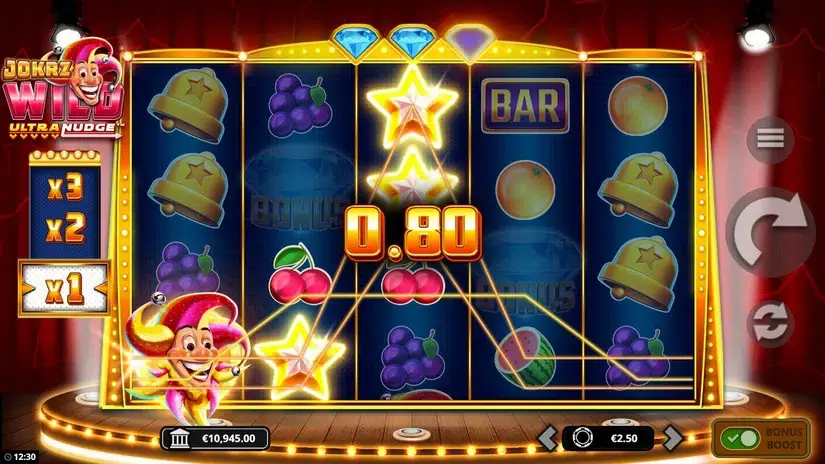 Jokrz Wild Ultranudge slot screenshot 3