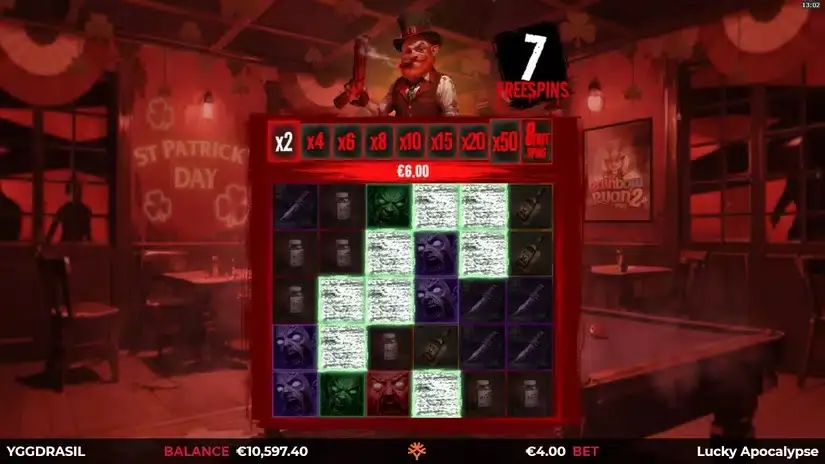 Lucky Apocalypse slot screenshot 4