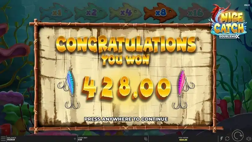 Nice Catch DoubleMax slot screenshot 
