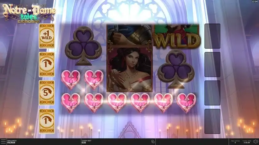 Notre-Dame Tales GigaBlox slot screenshot 6