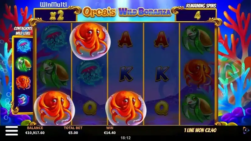 Orca’s Wild Bonanza slot screenshot 5