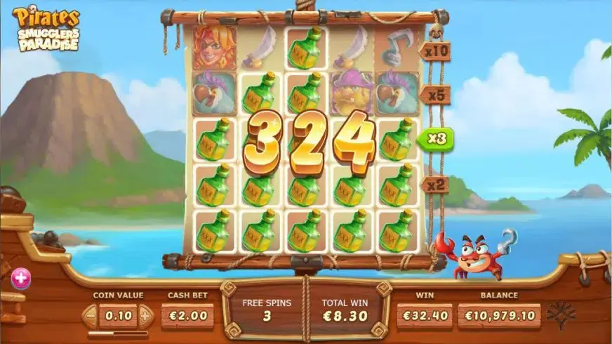 Pirates Smugglers Paradise slot screenshot 4
