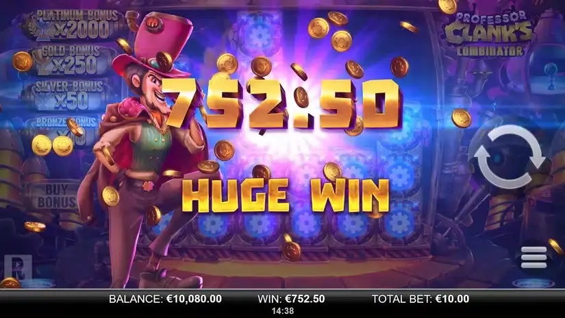 Professor Clank’s Combinator slot screenshot