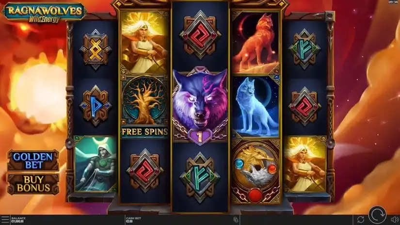 RagnaWolves WildEnergy slot screenshot 