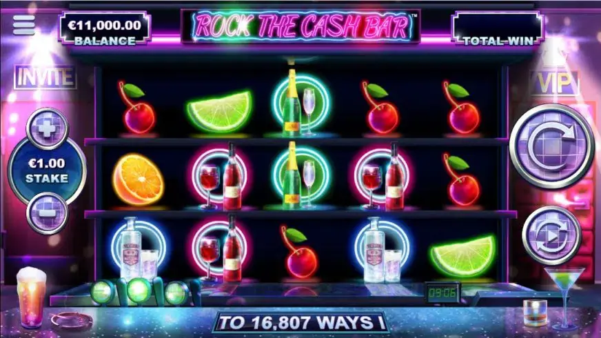 Rock the Cash Bar slot screenshot 1